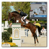 :: Pulse para Ampliar :: BCN28SEP013.- 102º edición del CSIO Barcelona. Final de consolación de la Furusiyya FEI Nations Cup™ Jumping Final. El colombiano Dayro Arroyave, montando a Eldorado van Het Vijverhof