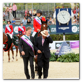 :: Pulse para Ampliar :: BCN28SEP013.- 102º edición del CSIO Barcelona. Final de consolación de la Furusiyya FEI Nations Cup™ Jumping Final. Ganó el equipo de Estados Unidos, formado por Elisabeth Madden (Simon), Lucy Davis (Barron), Mclain Ward (Rotchild) y Kaetherine Dinan (Nougat du Vallet).