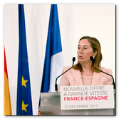 :: Pulse para Ampliar :: 15DIC013.BCN-Perpignan.- Inauguración Alta Velocidad España-Francia. Intervención de la Ministra de Fomento Española, Ana Pastor