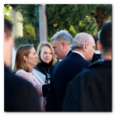 :: Pulse para Ampliar :: 15DIC013.BCN-Perpignan.- Inauguración Alta Velocidad España-Francia. El ministro delegado de Transportes de Francia, Frédéric Cuvillier despide a la ministra de Fomento, Ana Pastor en la entrada del Palais des Rois de Majorque