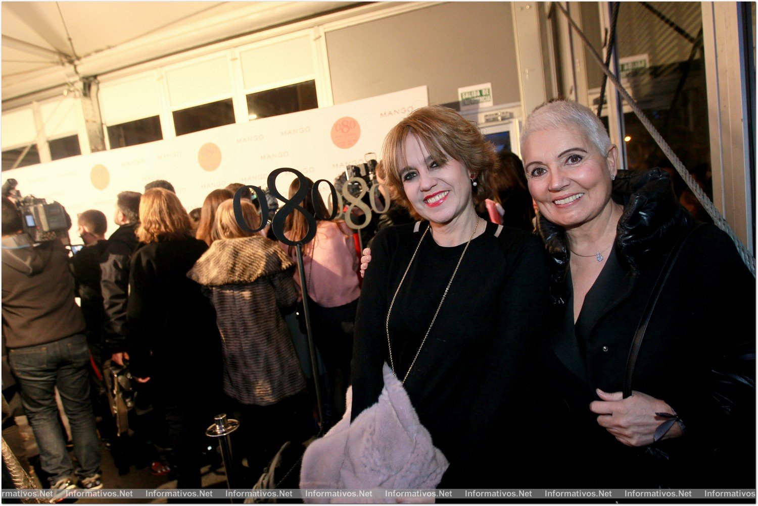 BCN27ENE014.- Desfile Mango en la Pasarela 080 Barcelona. Rosa Tous y su madre, Rosa Oriol de Tous
