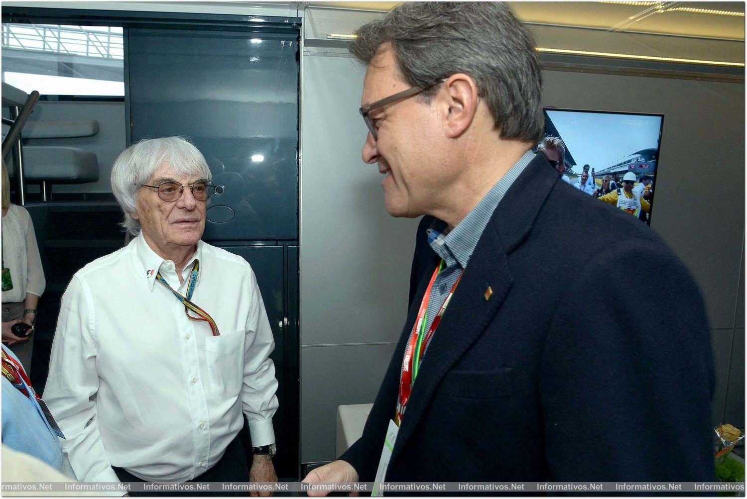 El Presidente de la Generalitat Catalana, Artur Mas, se ha reunido con  Bernard Charles Ecclestone antes del inicio de la carrera