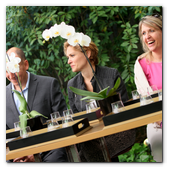 :: Pulse para Ampliar :: BCNMAY014.- Del 12 de mayo al 8 de junio, en horario ininterrumpido de 15:00 a 24:00 h.,  el jardín del hotel Alma Barcelona acoge una experiencia sensorial única en torno al que está considerado el mejor ron del mundo y reconocido como una de las 100 firmas de lujo más prestigiosas a nivel internacional.
