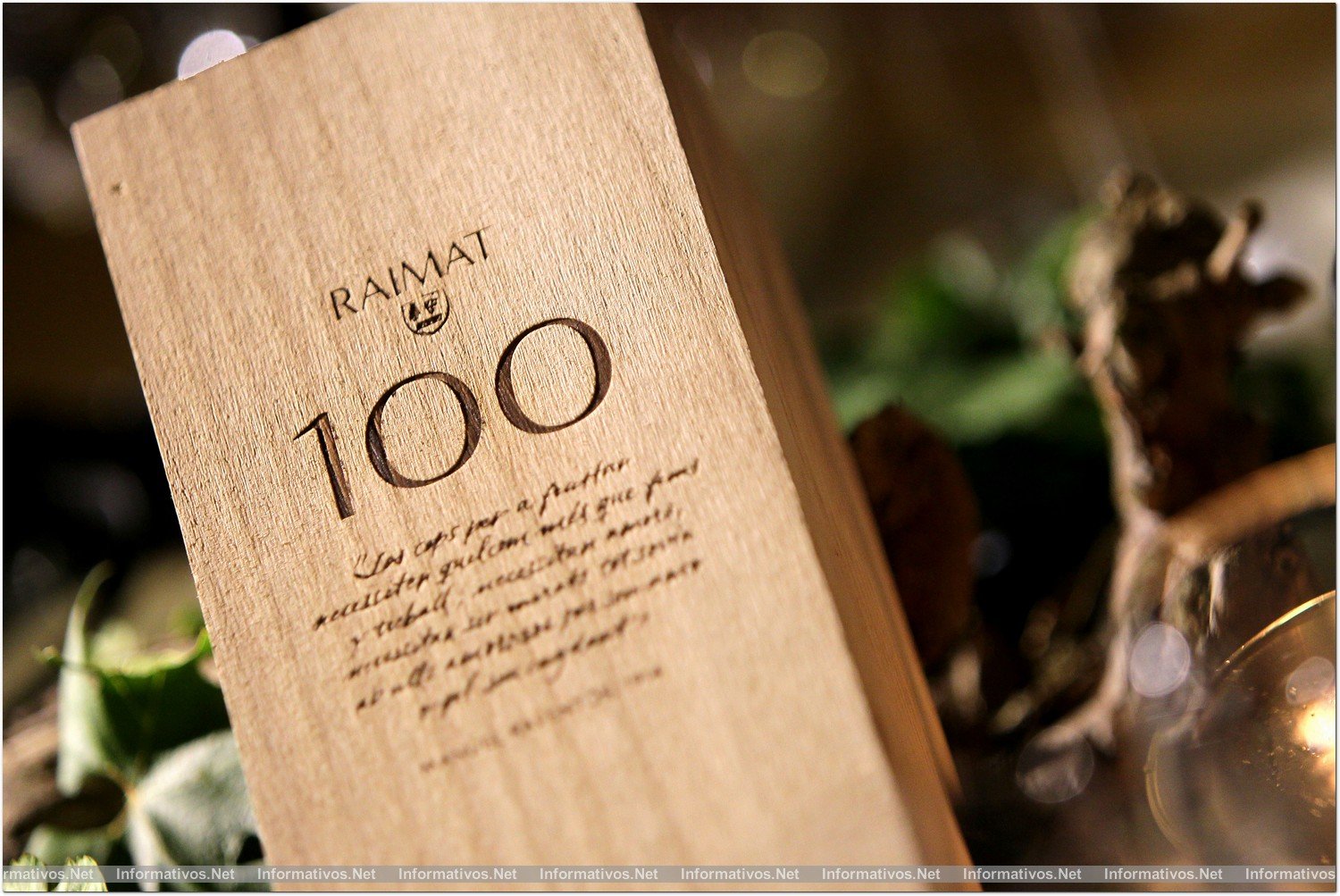 Raimat-Lleida 02OCT014.-Celebración  Centenario de la Bodega Raimat. Para conmemorarlo, 603 botellas en edición limitada de un vino elaborado con uva de la mejor viña de 2013 tratada con un mimo especial, situada en las mejores parcelas de Chardonnay y de Xarel.lo. Se comercializará a partir de la primavera de 2015, en tiendas especializadas y en las misma bodega, a un precio aproximado de 100 euros.