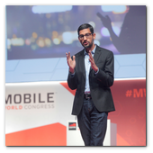 :: Pulse para Ampliar :: BCNFEB2015.- Mobile World Congress 2015. Conferencia de Sundar Pichai, vicepresidente de Google