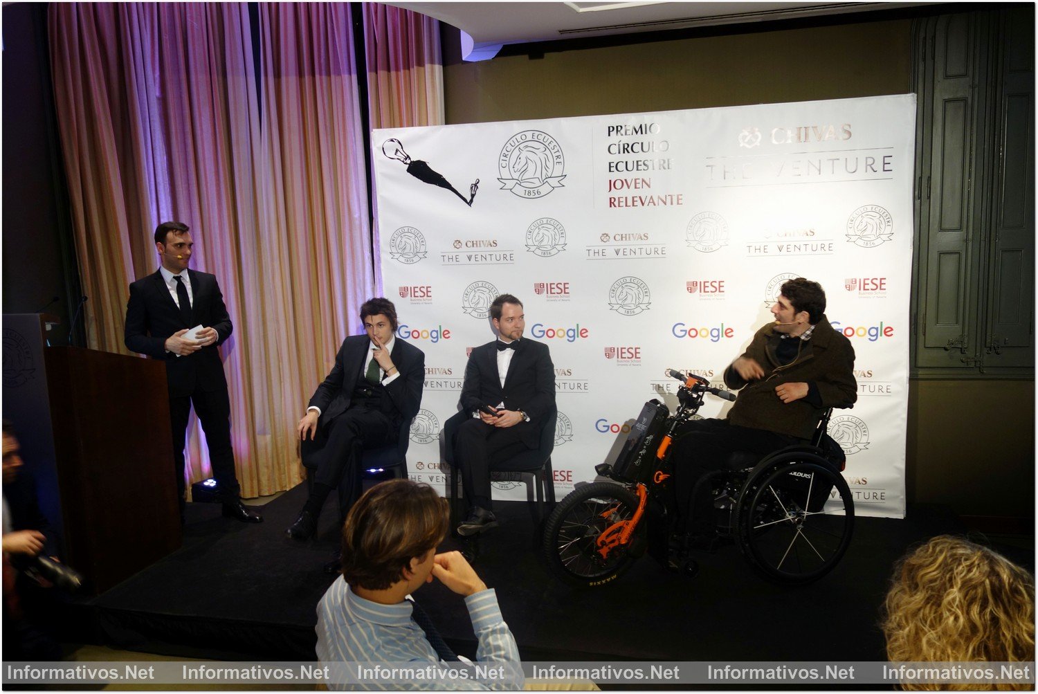 BCN3MAR016.- Premio Círculo Ecuestre Joven Relevante. Los finalistas: Hugo de Lacy, Samuel Sánchez y Pau Bach.