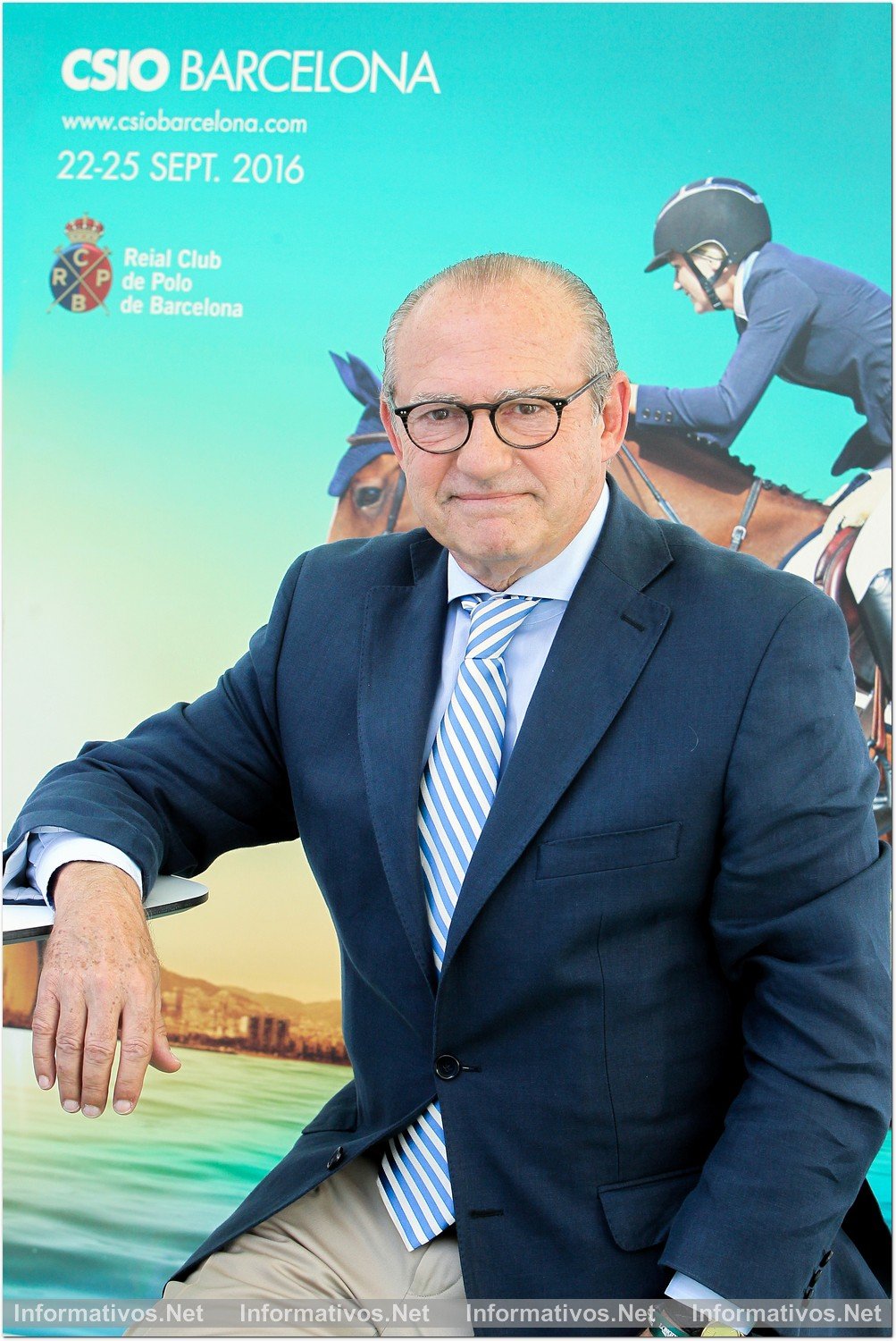 BCN24SEP016.- Emilio Zegrí, presidente de la Federación Hípica Catalana,  vicepresidente de la Real Federación Hípica Española y presidente del CSIO