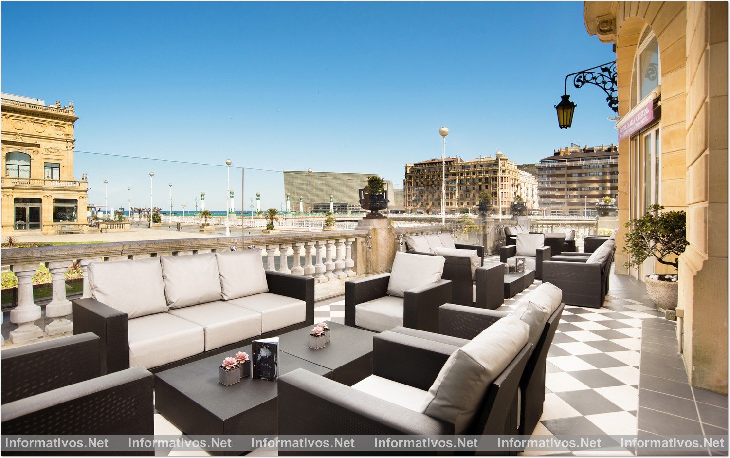 San Sebastián: Hotel María Cristina, bajo el resplandor de las estrellas. Terraza