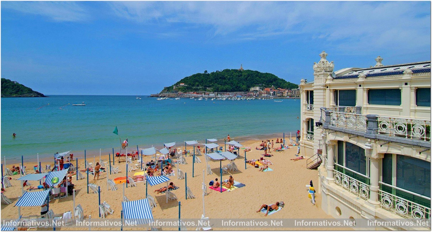 San Sebastián: Hotel María Cristina, bajo el resplandor de las estrellas. Playa de La Concha