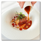 :: Pulse para Ampliar :: Uno de los platos estrella de la célebre chef Hélène Darroze, galardonada con dos estrellas Michelin