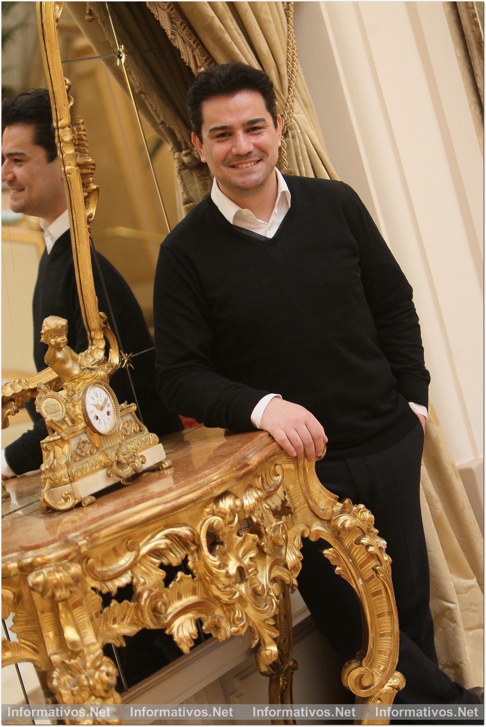 BCN05FEB2018.- Saimir Pirgu, tenor, en el Hotel El Place 5GL de Barcelona