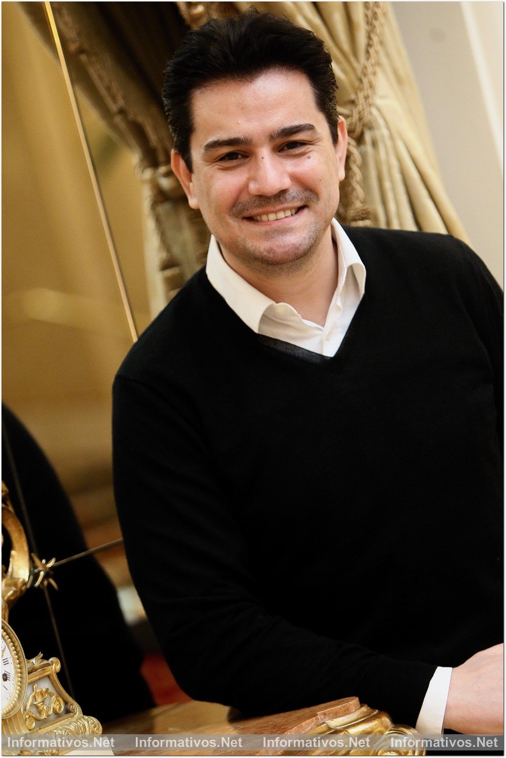 BCN05FEB2018.- Saimir Pirgu, tenor, en el Hotel El Place 5GL de Barcelona