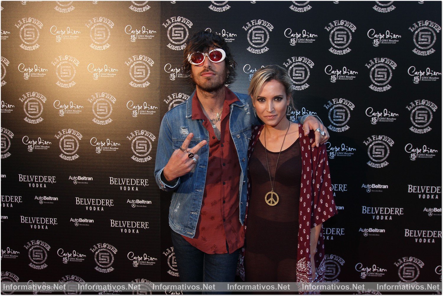 BCN03MAY018.- Fiesta 'La Flower' de CDLC Barcelona 2018: Adrián Roma y Ana Fernández