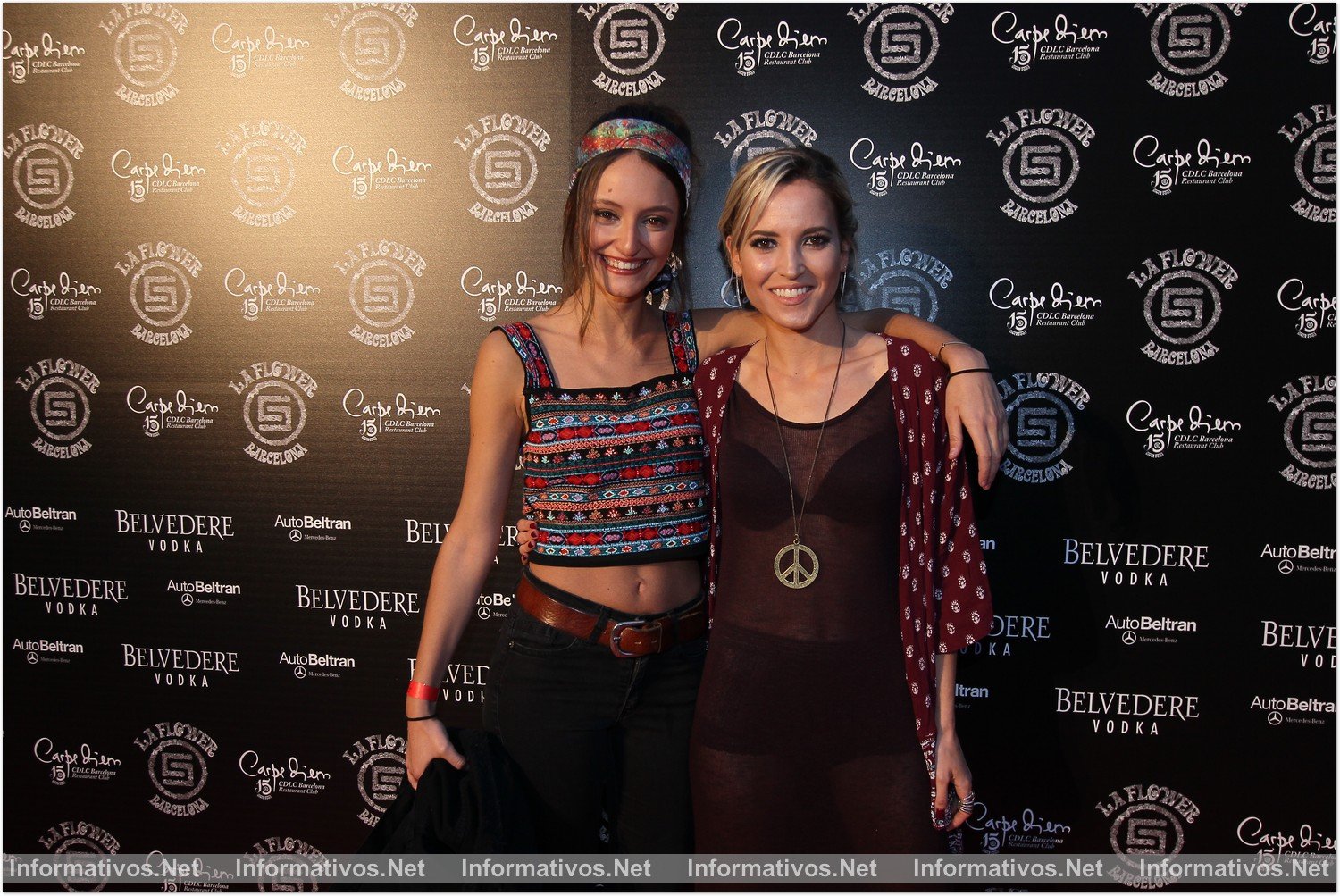 BCN03MAY018.- Fiesta 'La Flower' de CDLC Barcelona 2018: Andrea Molina y Ana Fernández