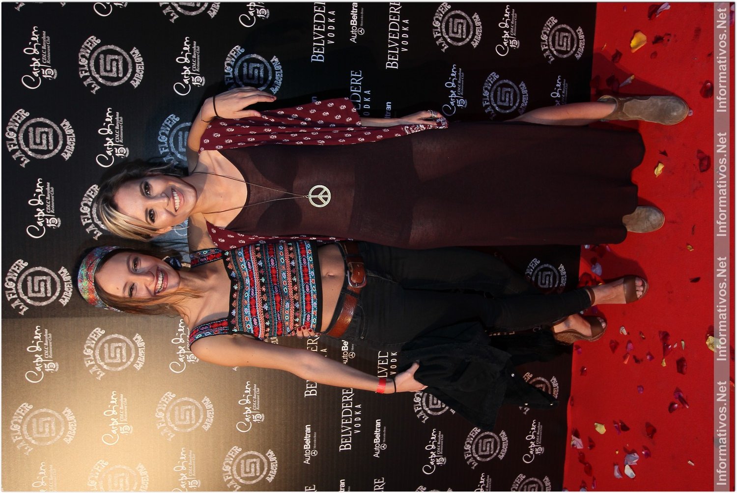 BCN03MAY018.- Fiesta 'La Flower' de CDLC Barcelona 2018: Andrea Molina y Ana Fernández