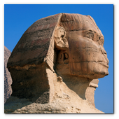 :: Pulse para Ampliar :: Egypte, le Caire: les pyramides de Guize, le sphinx